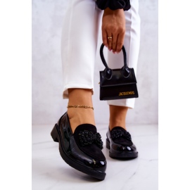 S.Barski Elegant Lackade Loafers Loafers Svart Belize 1