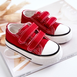 Röda Bernie kardborresneakers för barn 2