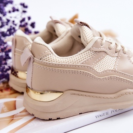 FR1 Sportskor för barn Sneakers Beige Kizzie 1