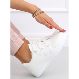 Saanvi Blanco sneakers med kardborre vit 1