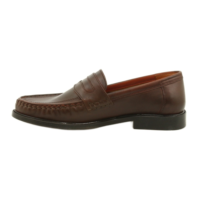 Pilbut Bruna loafers i läder Morello 1
