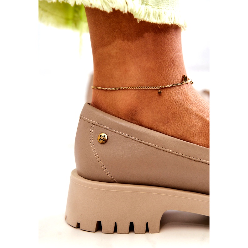 Skinnskor dam Fringes Maciejka 05497-04 Beige 5