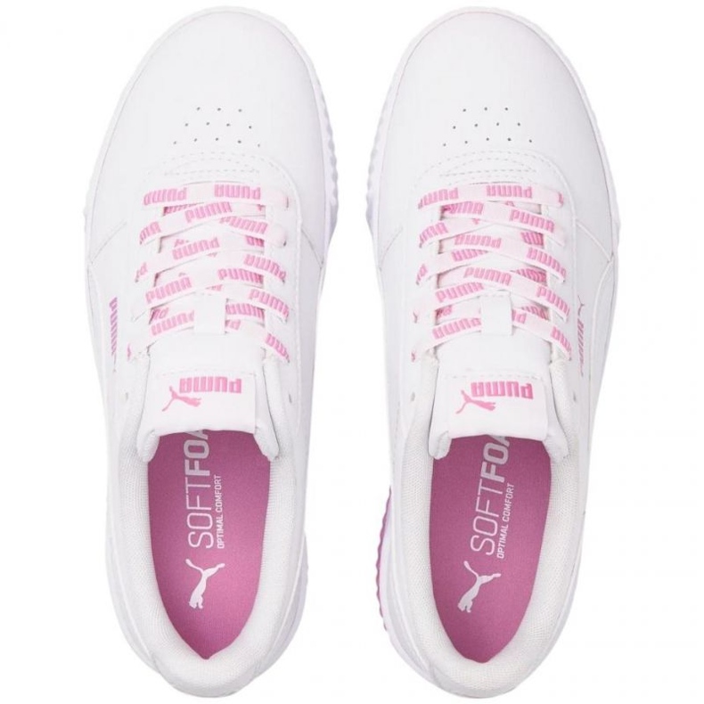 Puma Carina Logomania W 383906 02 vit rosa 1