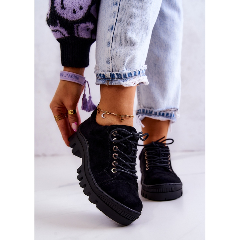 S.Barski Damskor i mocka, bundna svarta Mayson 1