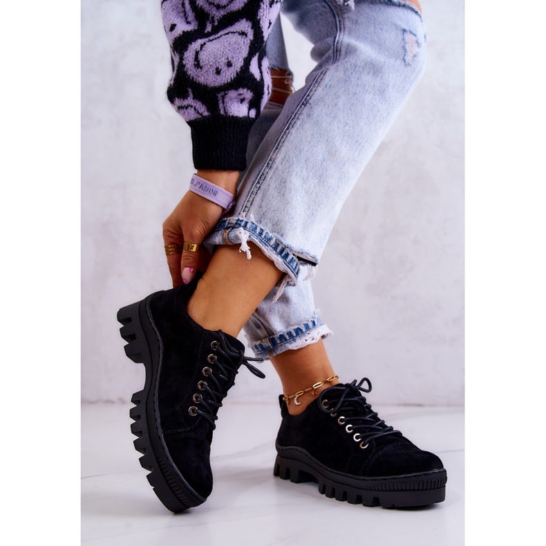 S.Barski Damskor i mocka, bundna svarta Mayson 2