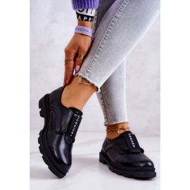 S.Barski Slip-on skor i läder för kvinnor Svart Kirstee 2