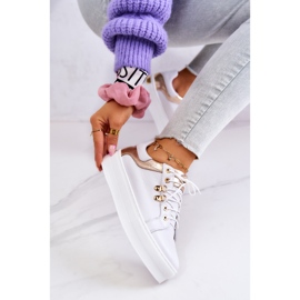 FILIPCZYK Lädersportskor på plattformen Vita Mary Ann 1