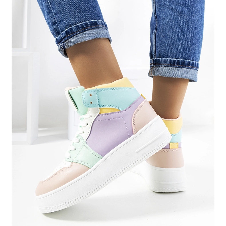 Dellucci lila ankel sneakers violett 2