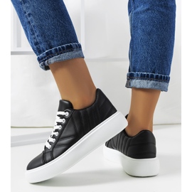 Svarta sneakers med tjocka Matthew-sulor 2