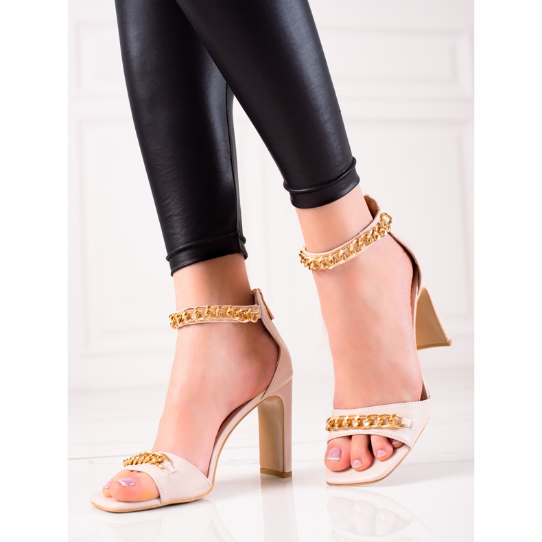 W. Potocki Eleganta Potockisandaler beige 1