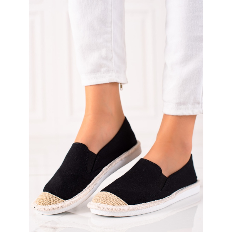 TRENDI Casual svarta espadrillor 1