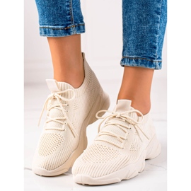 Sweet Shoes Beige sportskor 2