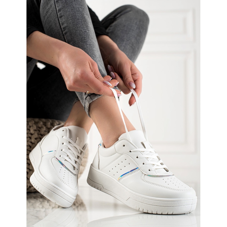 Trendiga sneakers vit 1