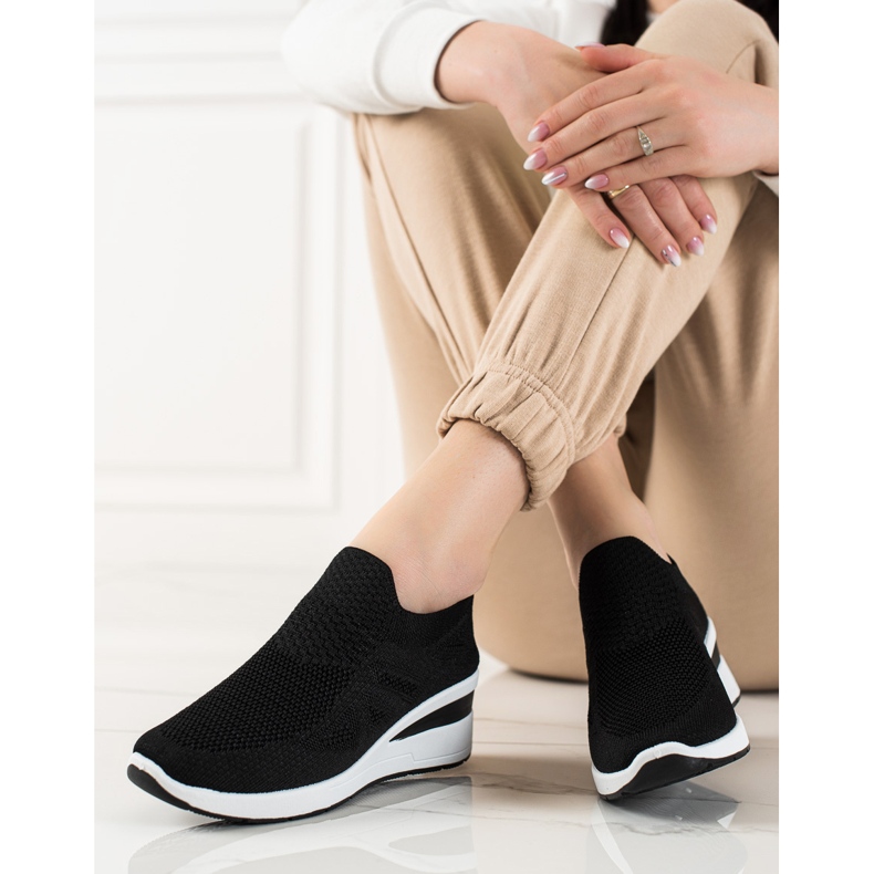 TRENDI Wedge Slip-On Sneakers svart 2