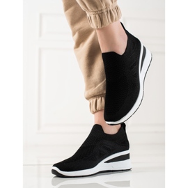 TRENDI Wedge Slip-On Sneakers svart 1