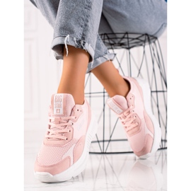Sneakers för damer Big Star JJ274596 rosa 1