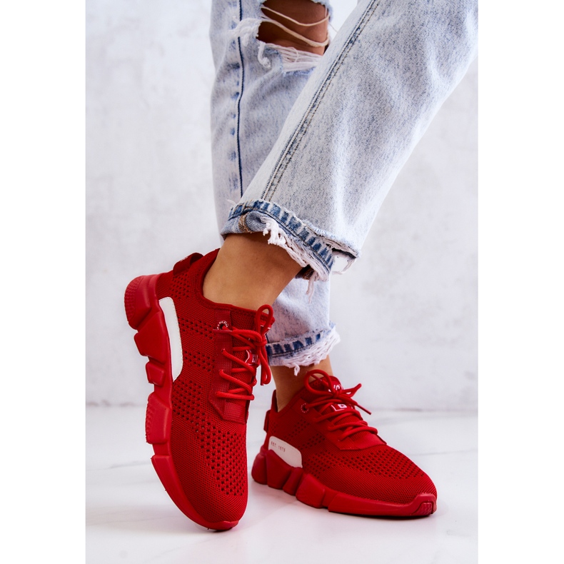 Damsportskor Memory Foam Big Star JJ274270 Röd 2