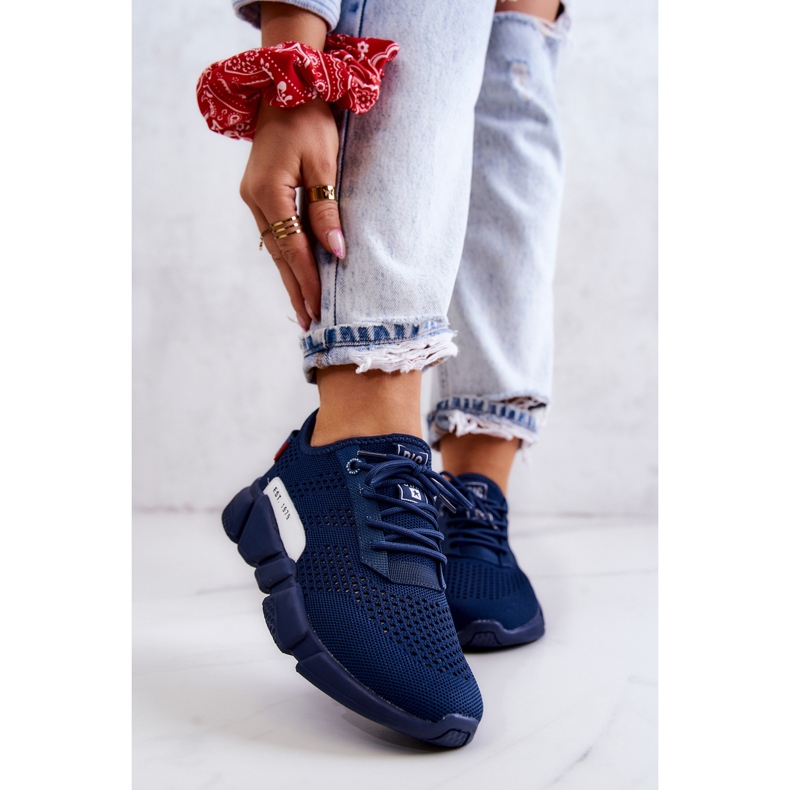 Damsportskor Memory Foam Big Star JJ274274 Marinblå 1