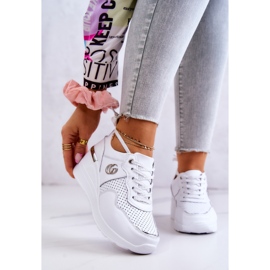 S.Barski Dam Sport Läder Skor Sneakers Vit Loissa 1