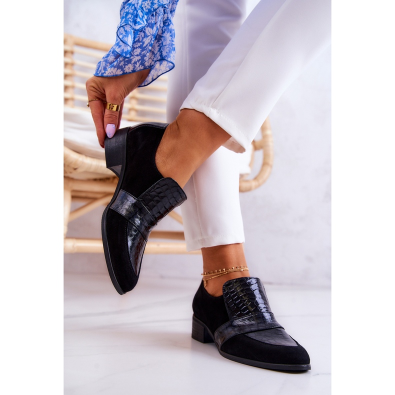 PA2 Svarta Mariene Mocka Snake Shoes 2