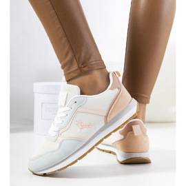 Fiorenti blå damsneakers vit rosa 1