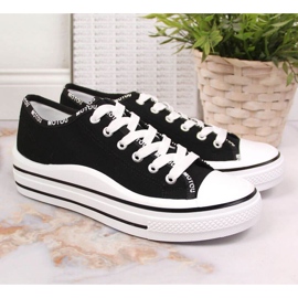 Sneakers på plattformen S. Barski W OLI156A svarta 2