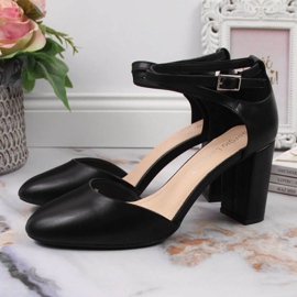 Sandaler på stolpen av Sergio Leone W SK364B svart 2