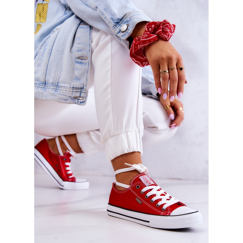Klassiska Sneakers för kvinnor Cross Jeans JJ2R4010C Röd 2