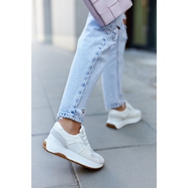 FG2 Vit-grå Coryse bundna sportskor 1