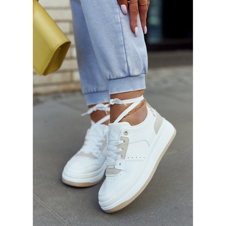 FG2 Sportskor för kvinnor Vita och Beige New Haven 2