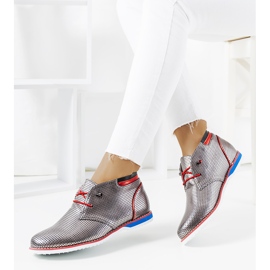 Genombrutna luellaskor i silver för kvinnor 1