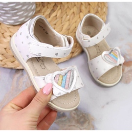 Kardborresandaler S. Barski Jr OLI152A vit 1