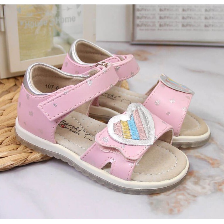 Kardborresandaler S. Barski Jr. OLI152B rosa 2