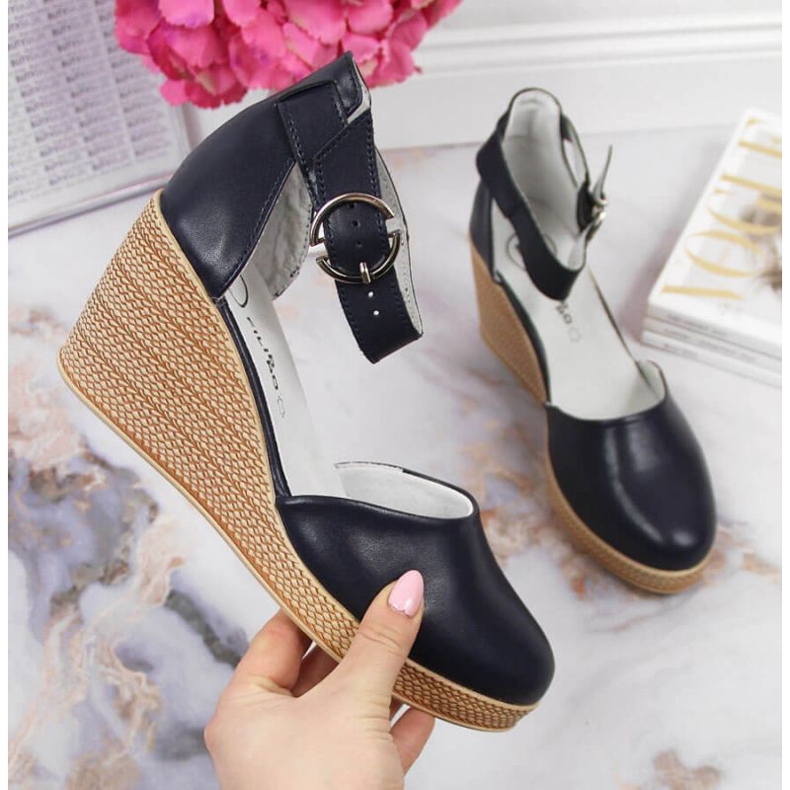 Sandaler på kil Filippo W PAW340B marinblå 1