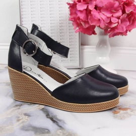 Sandaler på kil Filippo W PAW340B marinblå 2