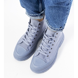 Blå ankelhöga sneakers på Boyes-plattformen 1