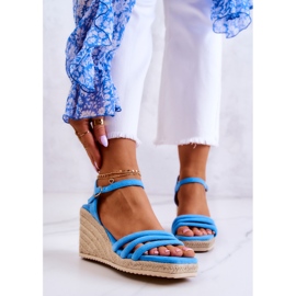 FJ1 Louisiana blå mocka sandaler 1