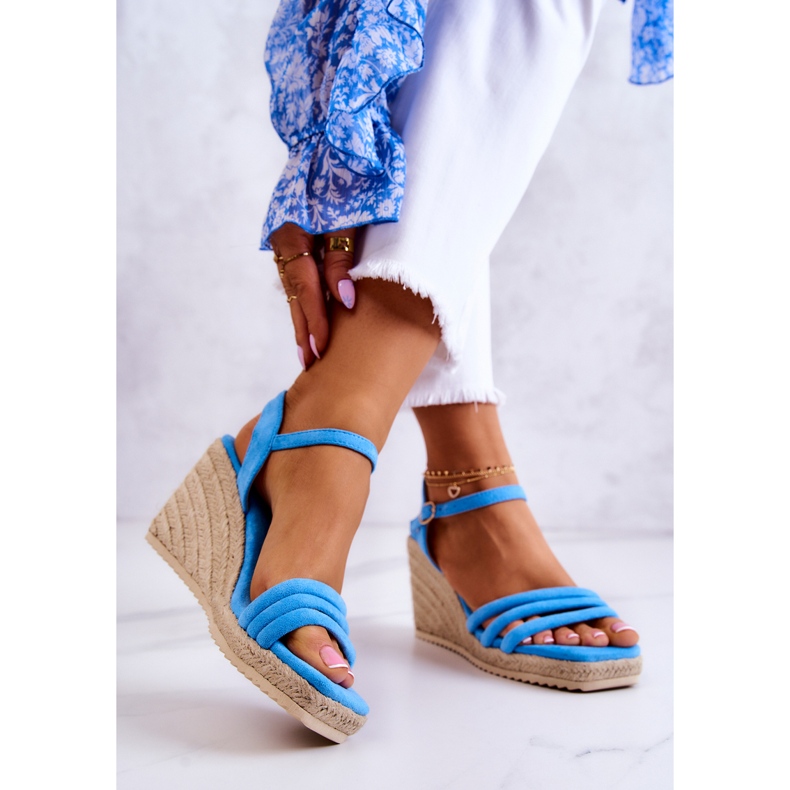 FJ1 Louisiana blå mocka sandaler 2