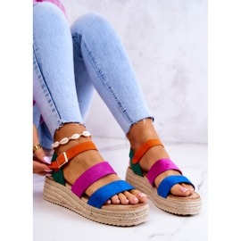 FS1 Damsandaler med mockaspänne Multicolor Corestra mångfärgad 2