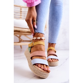 FS1 Damsandaler med mockaspänne Pastell Corestra mångfärgad 1