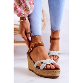 Fashionabla kilsandaler ljusgröna Roseville 2