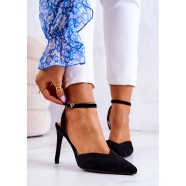 FB2 Kharen svart mocka spänne klackar 1