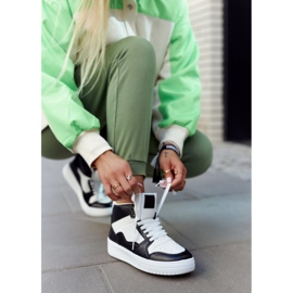 FG2 Höga sportskor för kvinnor Vita och svarta Megithoe 1