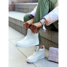 FG2 Höga sportskor för kvinnor Vit Megithoe 1