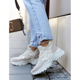 Sneakers Sportskor Beige-Guld Phinell 2