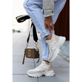 Sneakers Sportskor Beige-Guld Phinell 1