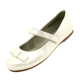 Miss Tjejernas ballerinor med en silverbåge silver- 3