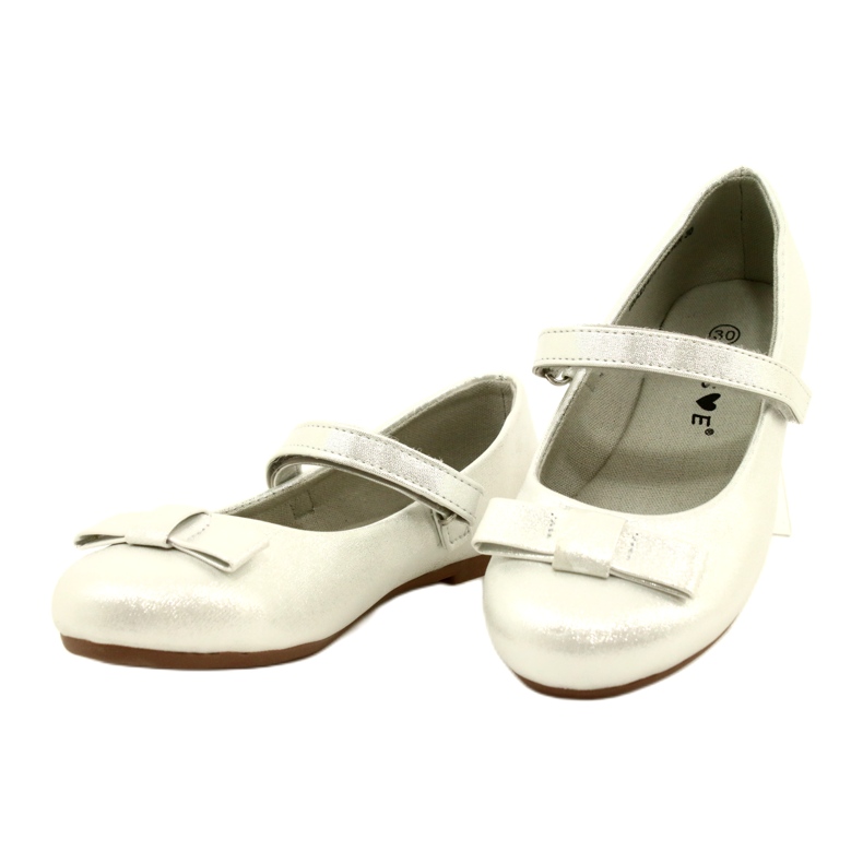 Miss Tjejernas ballerinor med en silverbåge silver- 2