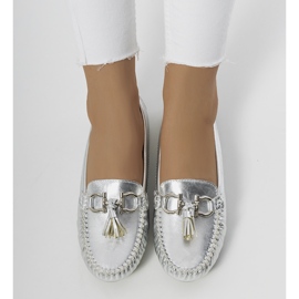 Taylor loafers i silver för kvinnor 1