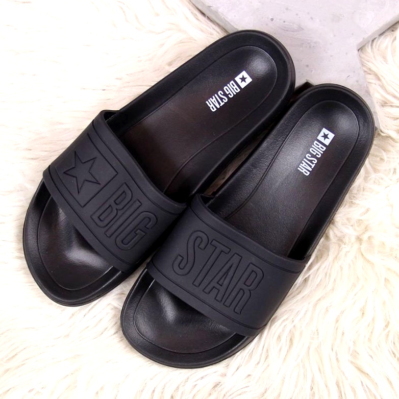 Dam Tofflor Big Star Black DD274A271 svart gyllene 2